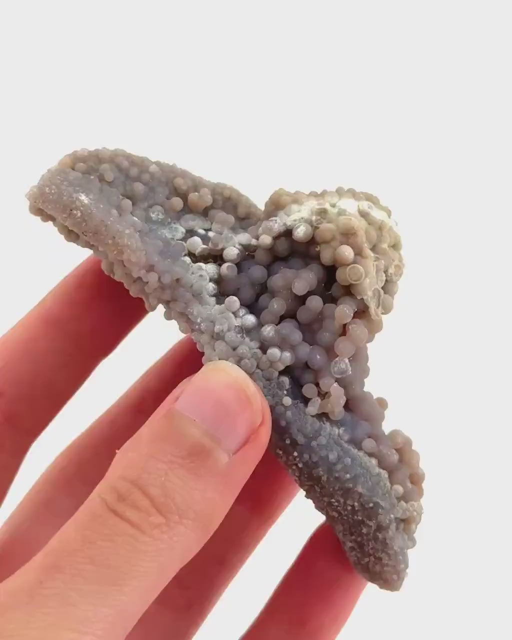 Grape Agate (Indonesia) | purple grape agate crystal, mineral specimen