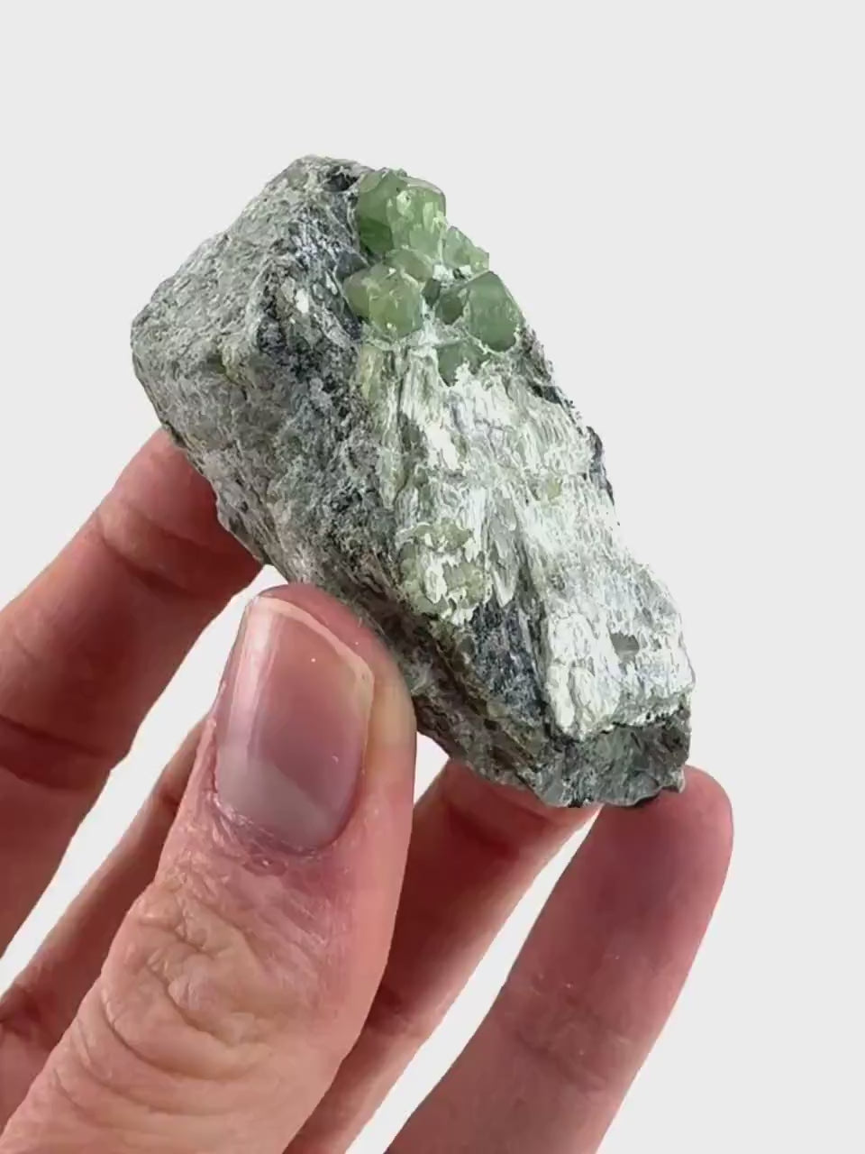 Demantoid Garnet on Matrix (Pakistan) | green garnet crystal, mineral specimen