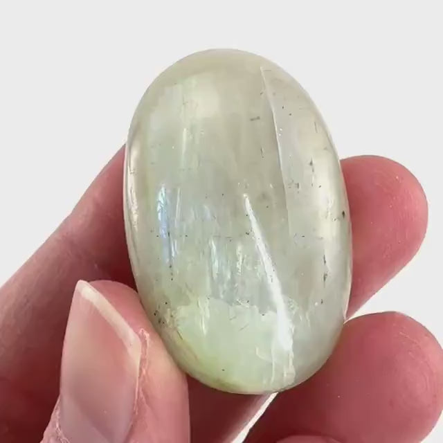Flashy Garnierite Cabochon | Madagascar Moonstone Gemstone