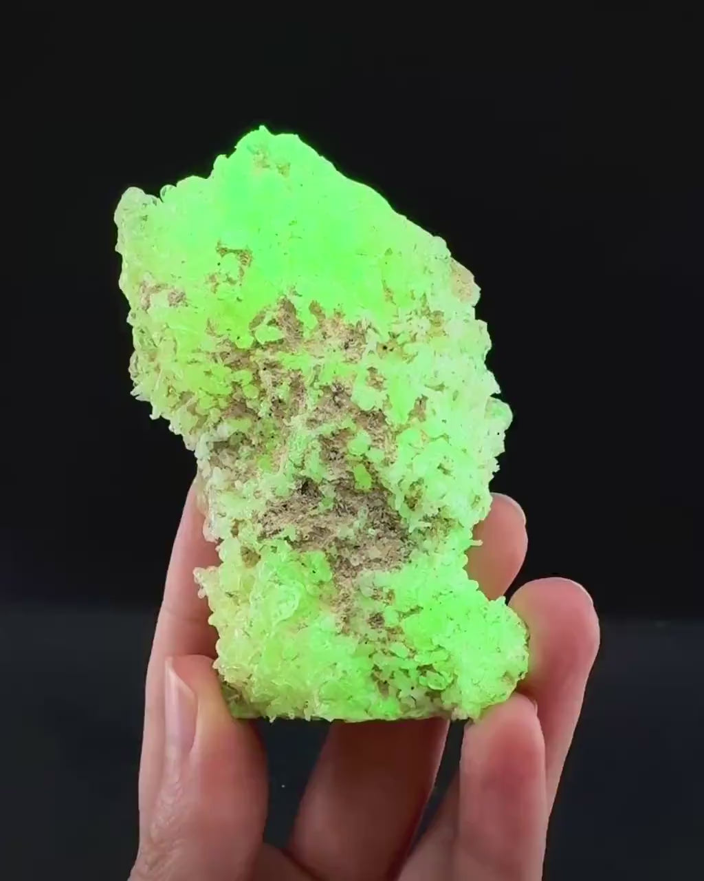 Hyalite Opal (Namibia) | UV reactive Hyalite Opal, daylight fluorescent, mineral specimen