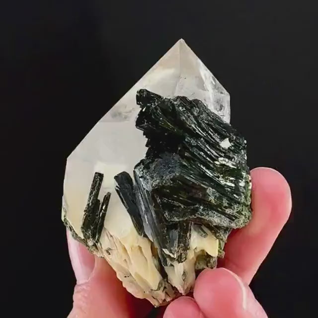 Yellow Bone Quartz & Epidote (Pakistan) | bone quartz, epidote quartz, green epidote, mango quartz