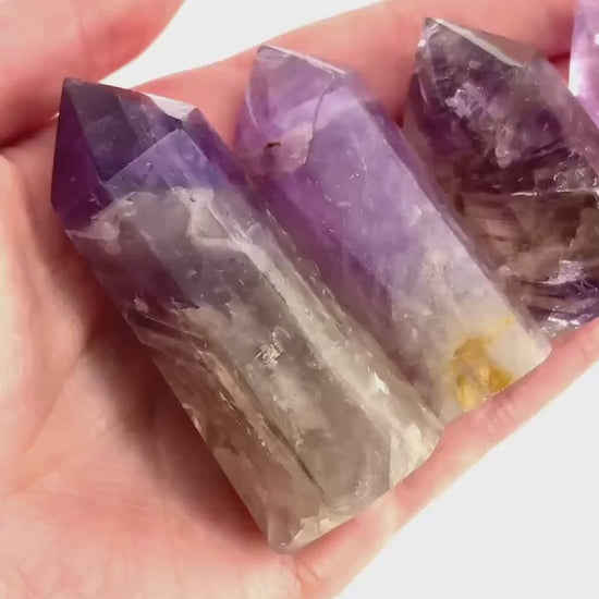 Amethyst Point | Polished Natural Purple Crystal Tower (Crown Chakra)