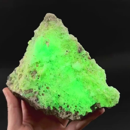 UV Reactive Hyalite Opal | Fluorescent Mineral Specimen from Namibia