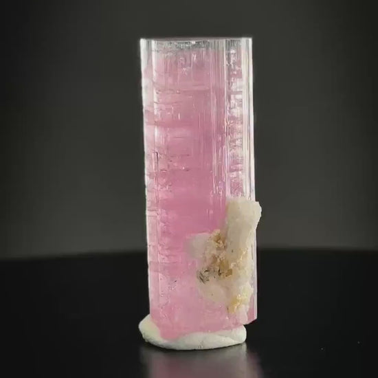 Elbaite Tourmaline | Pink Bi-Color Crystal, mineral specimen from Paprok