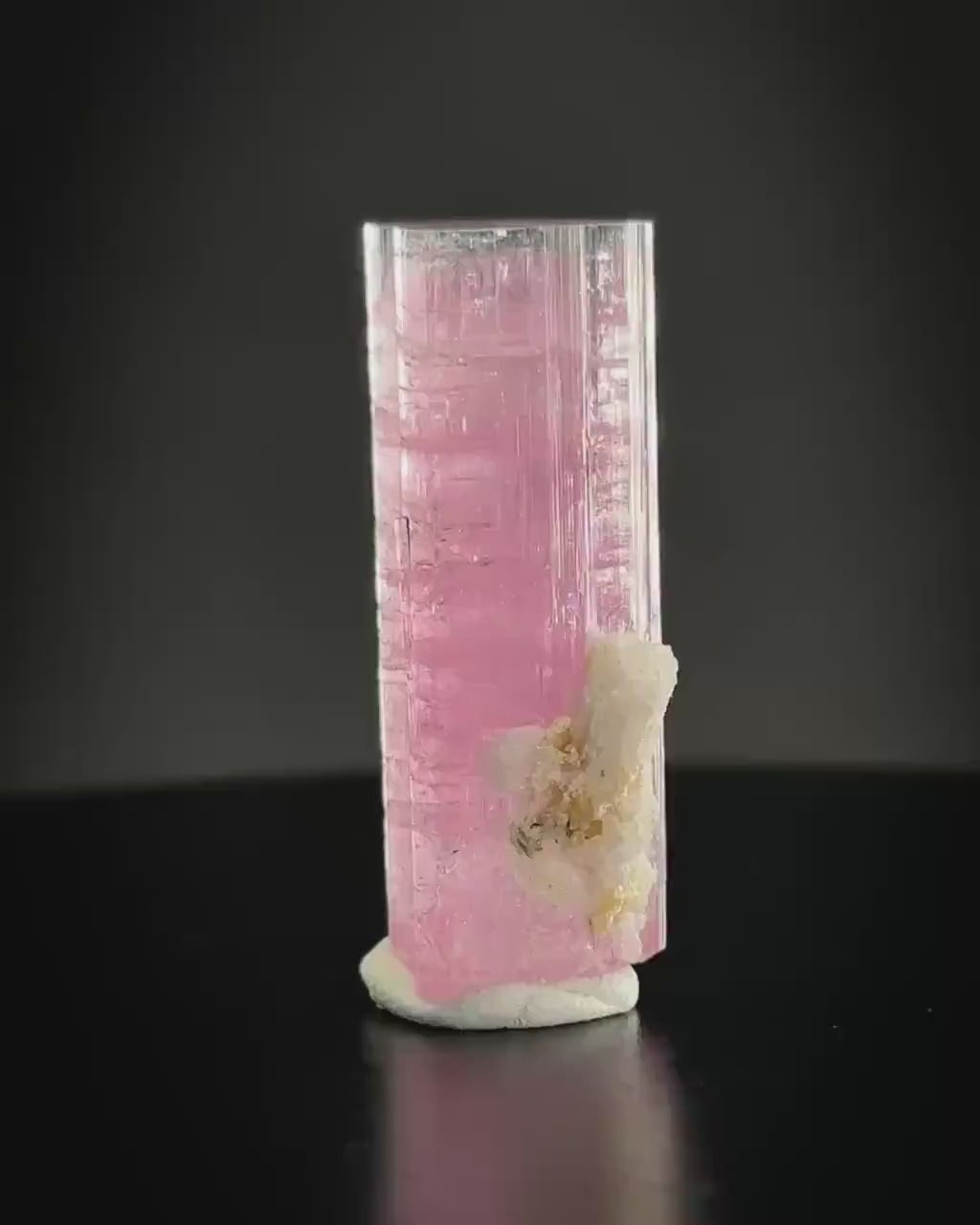 Elbaite Tourmaline | Pink Bi-Color Crystal, mineral specimen from Paprok