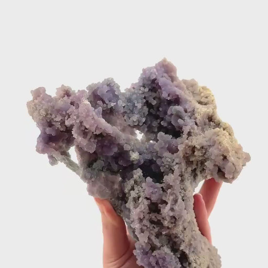 Grape Agate (Indonesia) | purple grape agate crystal, mineral specimen