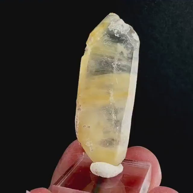 Yellow Bone Quartz Point (Pakistan) | bone quartz, epidote quartz, mango quartz