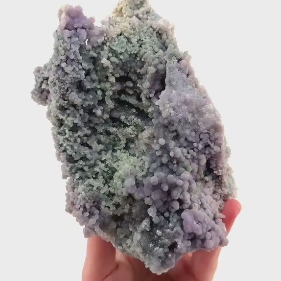 Grape Agate (Indonesia) | purple grape agate crystal, mineral specimen
