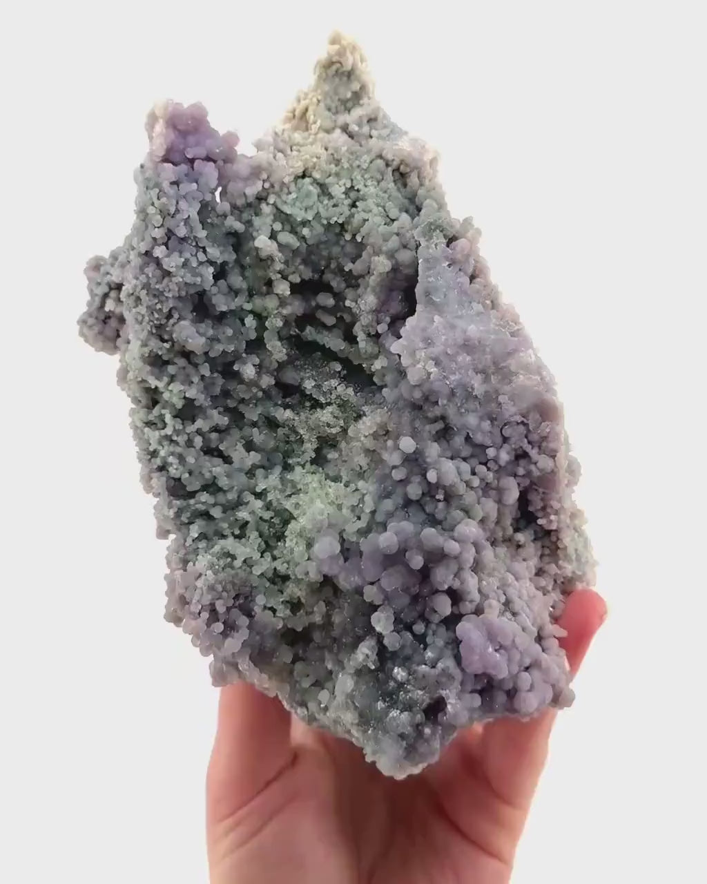Grape Agate (Indonesia) | purple grape agate crystal, mineral specimen