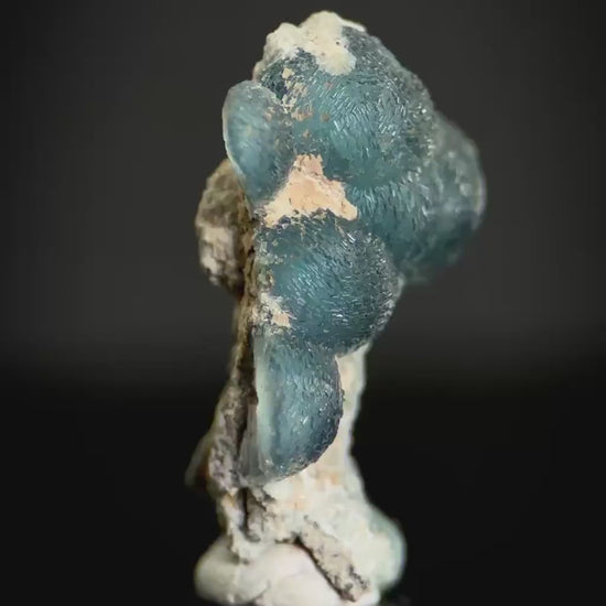 Blue Wavellite (Arkansas, USA) | crystal cluster, rare mineral specimen