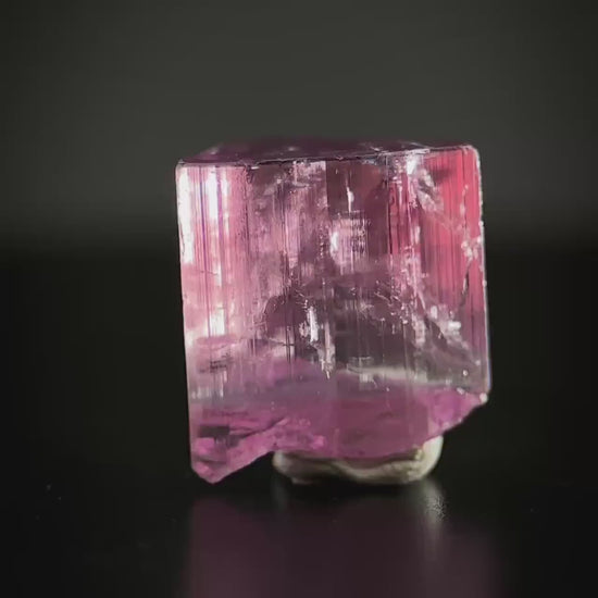Elbaite Tourmaline | Pink Crystal, mineral specimen from Paprok
