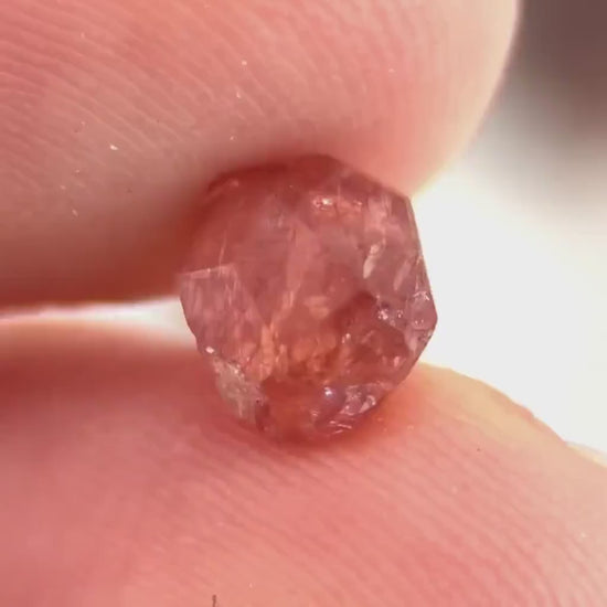 Strawberry Spessartine Garnet (Pakistan) | red garnet, raw crystals, rough red garnet, orange garnet, garnet crystal