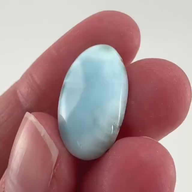 Blue Larimar Gemstone Cabochon