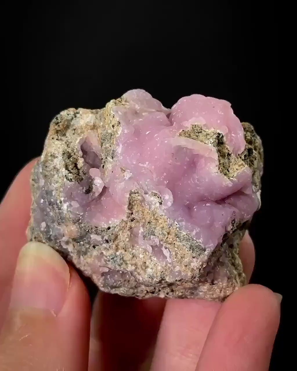 Smithsonite | pink cobaltoan crystal, rare mineral specimen from Mexico