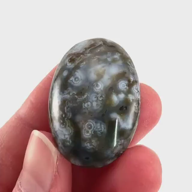 Orbicular Ocean Jasper Cabochon | Natural Gemstone