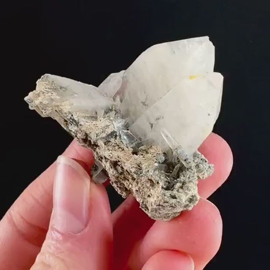 Lattice Quartz with Feldspar (Namibia) | gitter quartz, smoky quartz crystal