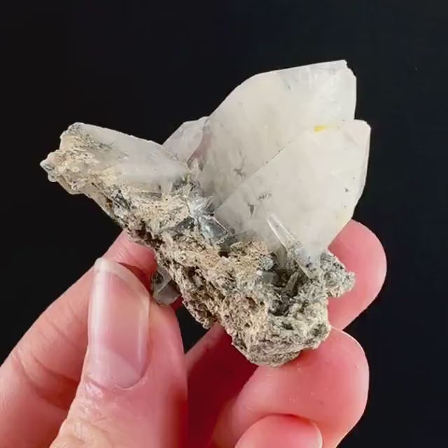 Lattice Quartz with Feldspar (Namibia) | gitter quartz, smoky quartz crystal