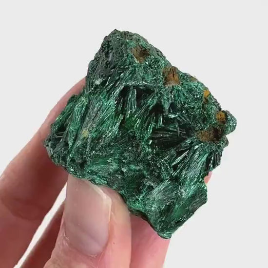 Fibrous Velvet Malachite Specimen (Congo), natural malachite, velvet malachite, malachite crystal