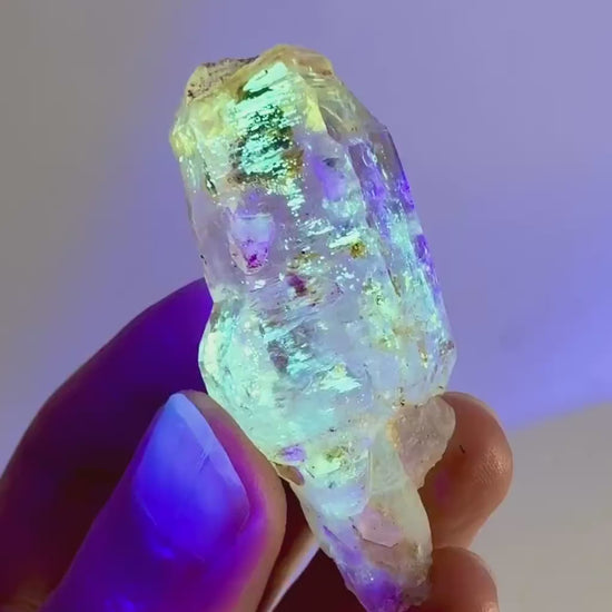 UV Reactive Petroleum Quartz (Madagascar) | natural firefly petroleum quartz crystal, fluorescent minerals