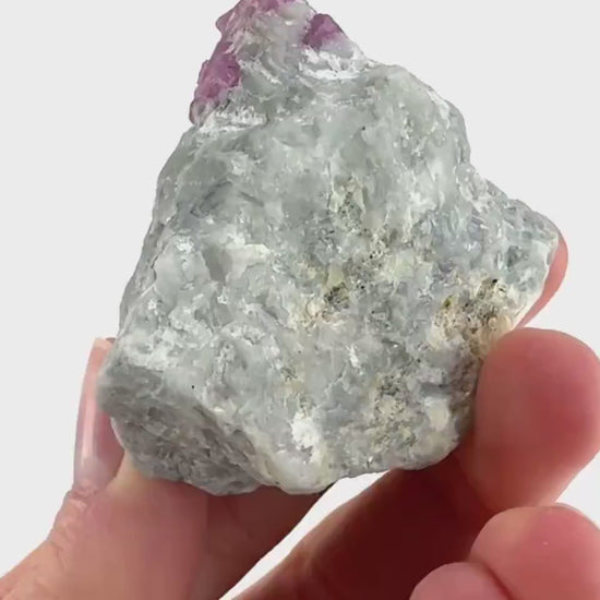 Ruby on Matrix | Natural crystal cluster, UV reactive, raw mineral specimen (Pakistan)