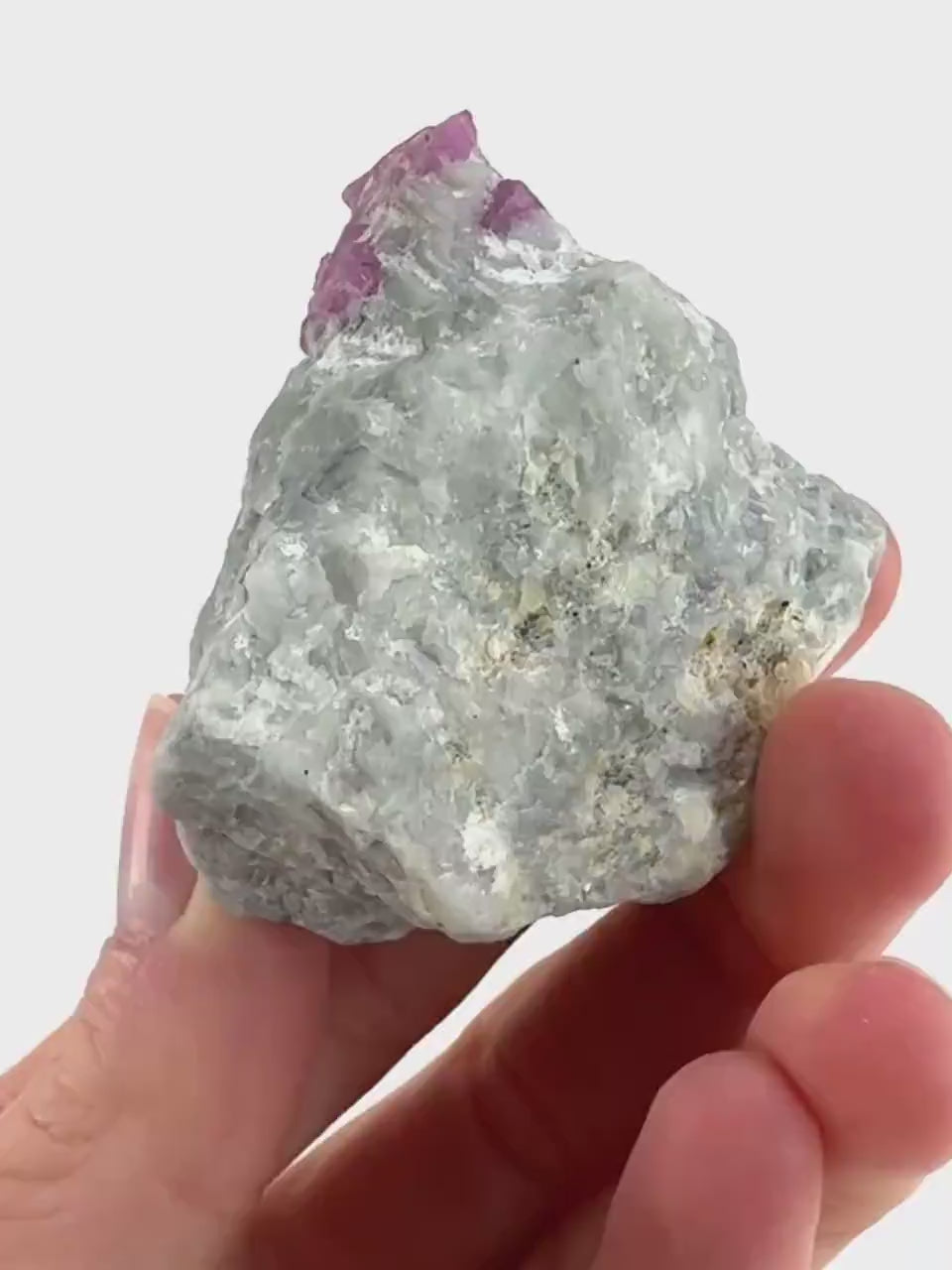 Ruby on Matrix | Natural crystal cluster, UV reactive, raw mineral specimen (Pakistan)