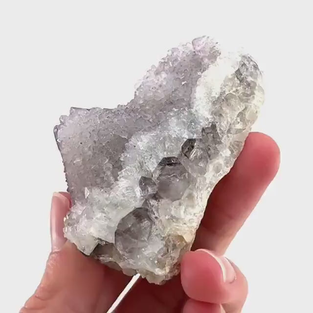 Spirit Quartz Crystal | raw natural purple amethyst cactus quartz, mineral specimen