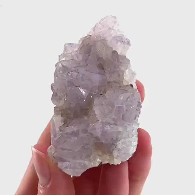 Spirit Quartz Crystal | raw natural purple amethyst cactus quartz, mineral specimen