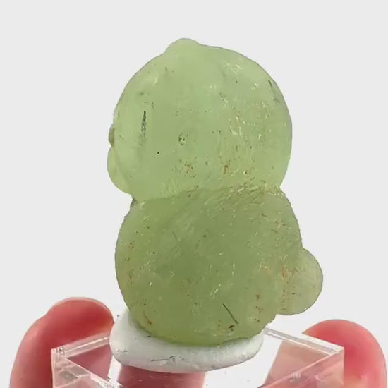 Prehnite with Epidote | Botryoidal green crystal, mineral specimen from Mali