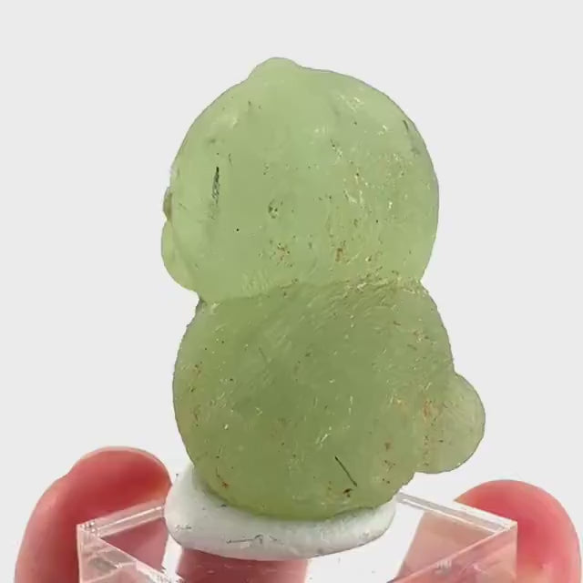 Prehnite with Epidote | Botryoidal green crystal, mineral specimen from Mali