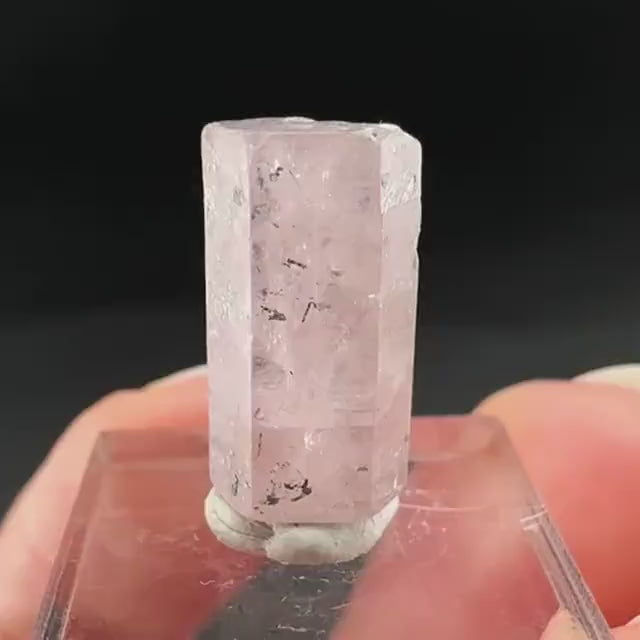 Pink Fluorapatite Crystal | UV reactive Mineral Specimen from Pakistan