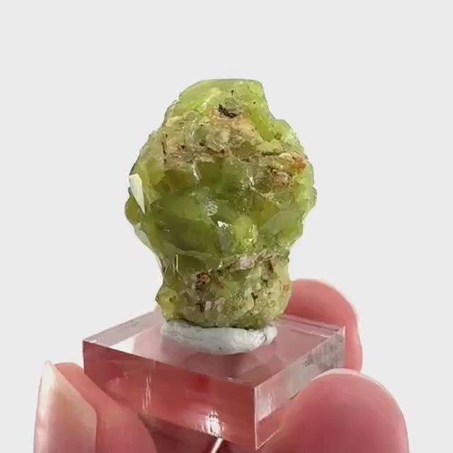 Andradite-Grossular Garnet | natural green crystal, raw mineral specimen from Mali