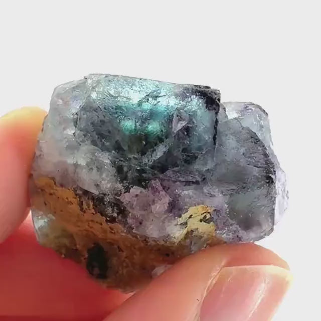 Okorusu Fluorite | blue crystal cluster, mineral specimen from Namibia