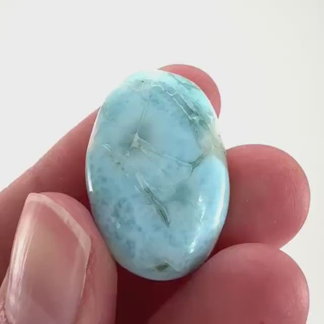 Blue Larimar Gemstone Cabochon