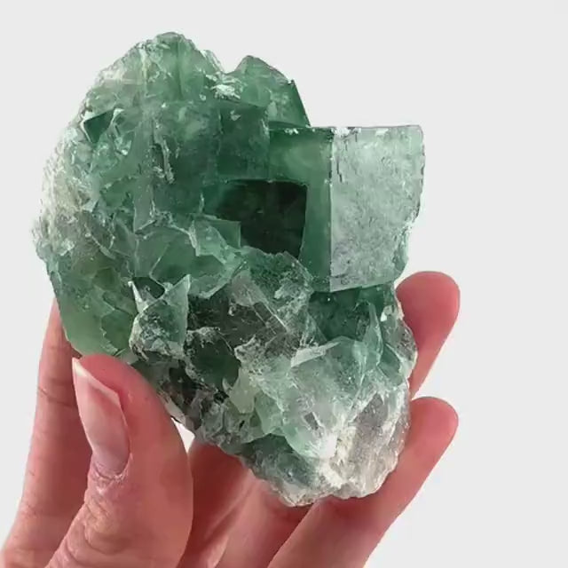 Green Cubic Fluorite (Madagascar) | fluorite cluster, raw fluorite, green fluorite, fluorite crystal