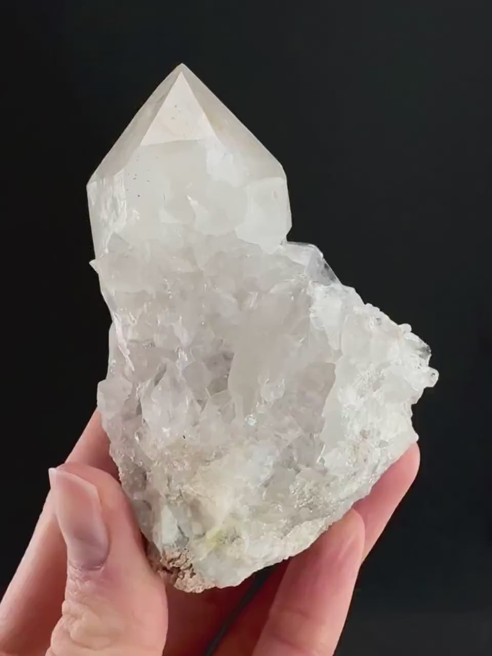 Spirit quartz crystal, spirit quartz cluster, cactus quartz