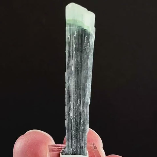 Indicolite Tourmaline (Pakistan) | blue tourmaline, natural tourmaline, green tourmaline, tourmaline crystal, bi color tourmaline