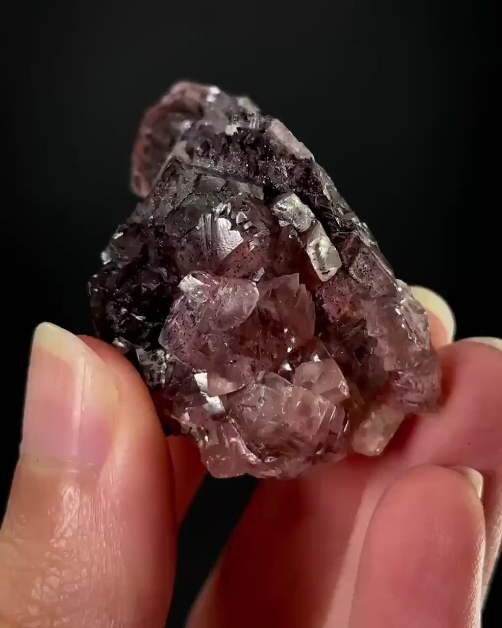 Smithsonite | pink cobaltoan crystal, rare mineral specimen from Tsumeb Mine, Namibia