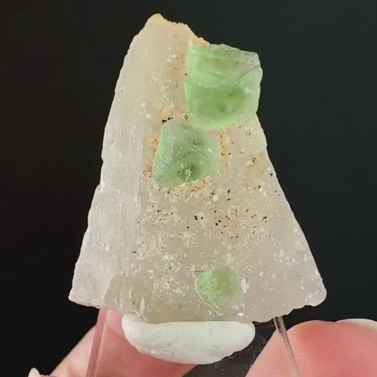 Fluorite on Quartz (Erongo, Namibia) | fluorite cluster, green fluorite, fluorite, mineral specimen
