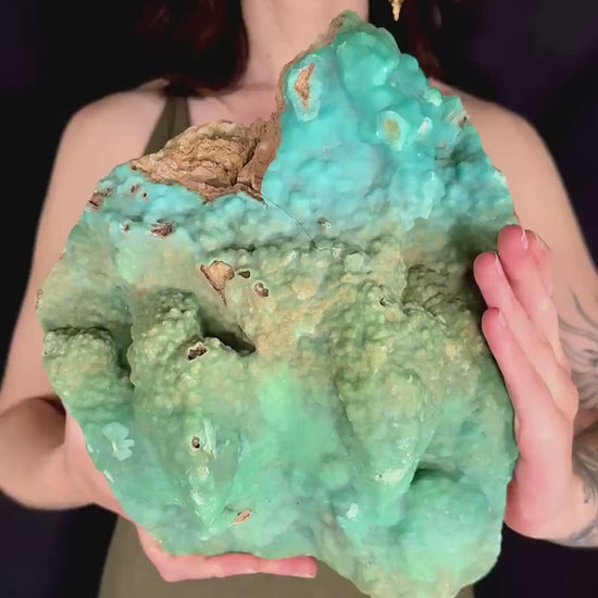 MASSIVE Blue Aragonite Crystal Cluster | Mineral Collection Display Piece