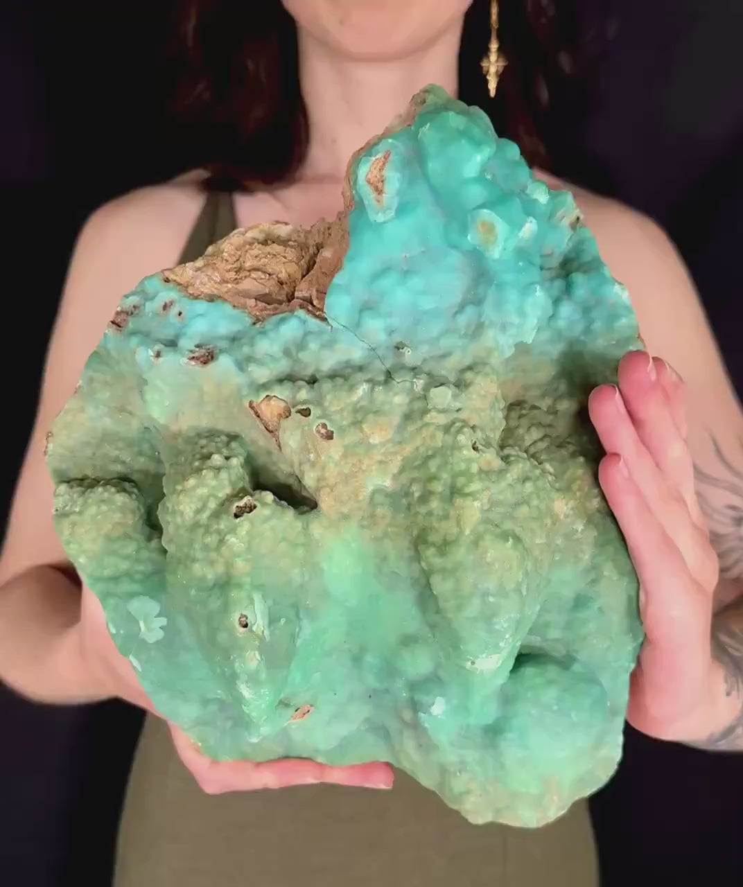 MASSIVE Blue Aragonite Crystal Cluster | Mineral Collection Display Piece