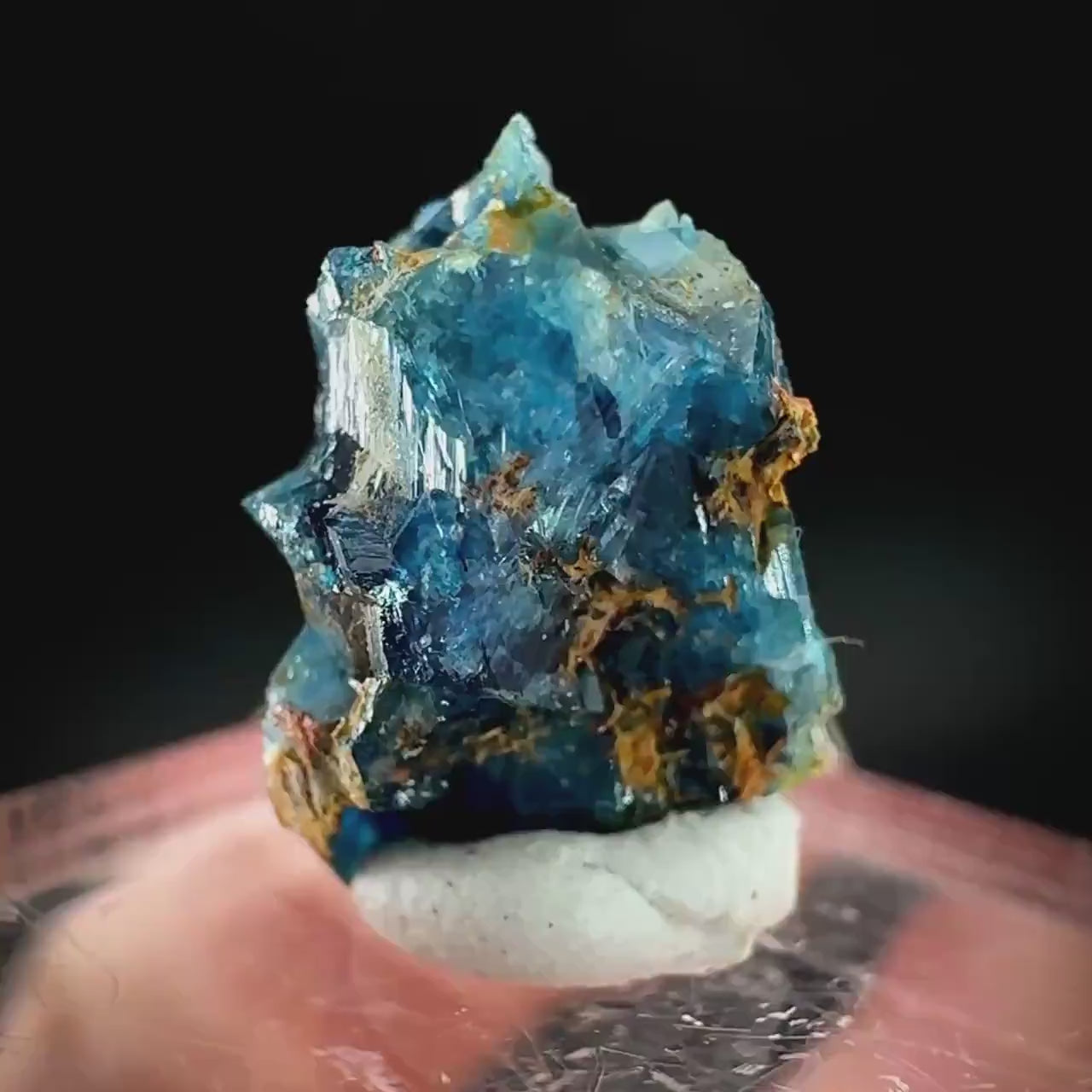 Euclase (Zimbabwe) | blue euclase crystal, rare mineral specimen