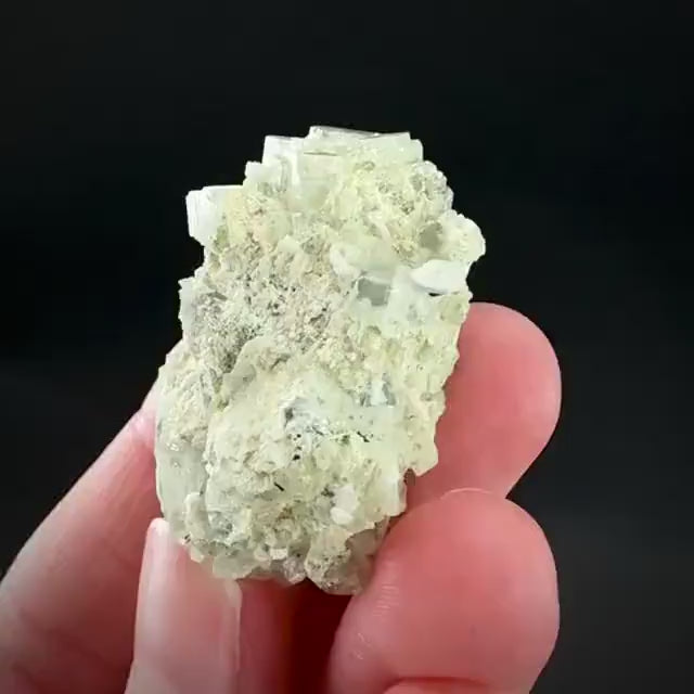 Beryl var. Goshenite | natural crystal cluster, mineral specimen from Namibia