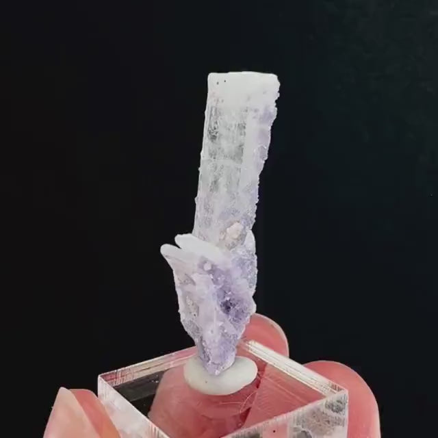 Purple Fluorite on Barite (Colorado, USA) | barite specimen, baryte crystal