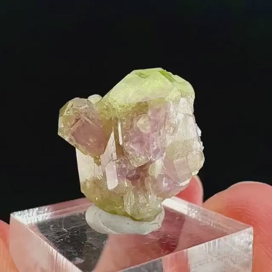 Vesuvianite (Canada) | green & purple crystal, rare mineral specimen