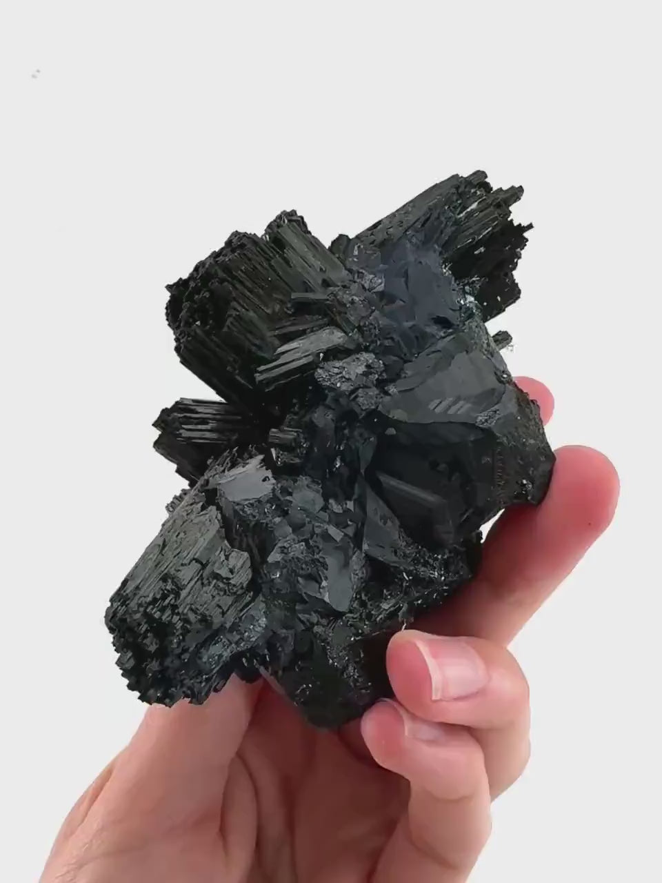 Black Tourmaline Cluster | Namibian Raw Crystal Protection Stone