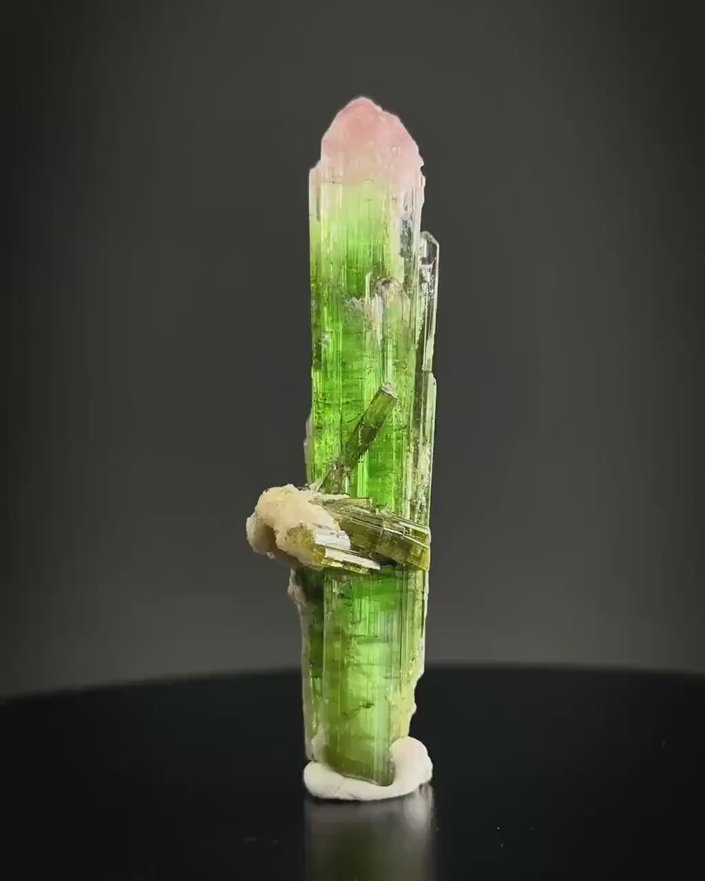 Watermelon Tourmaline | Green & Pink Bi-Color Elbaite Crystal, mineral specimen from Paprok