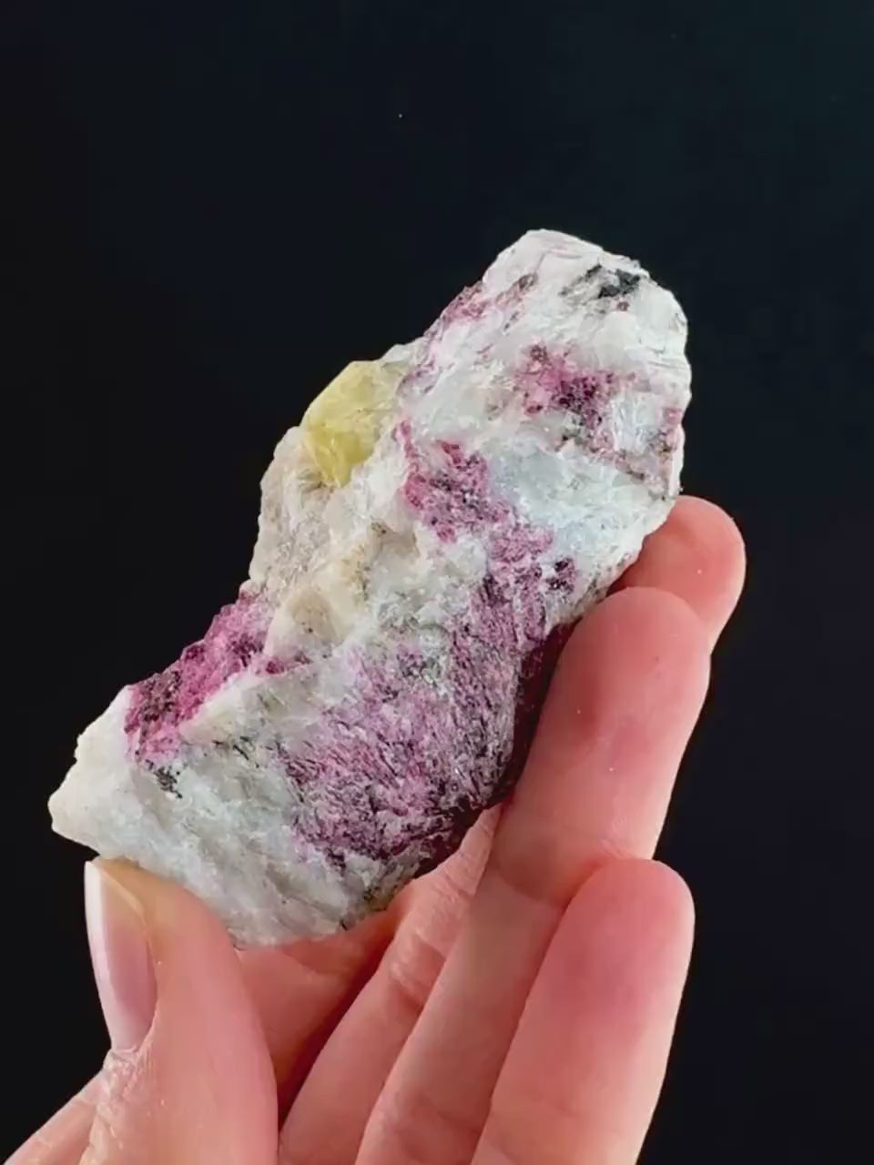 Rare! Londonite with Liddicoatite | natural crystal cluster, raw mineral specimen (Madagascar)