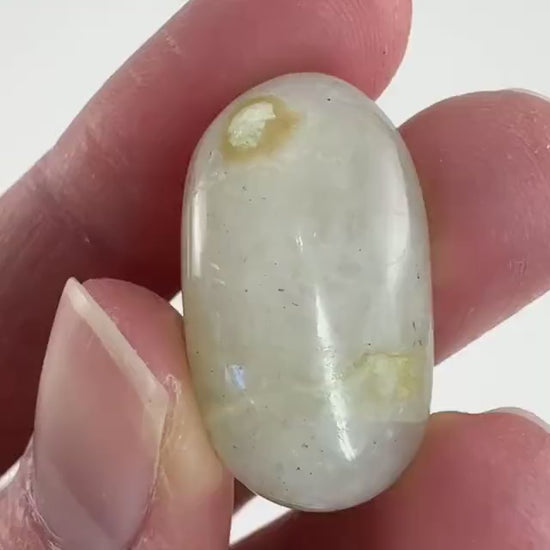 Flashy Garnierite Cabochon | Madagascar Moonstone Gemstone