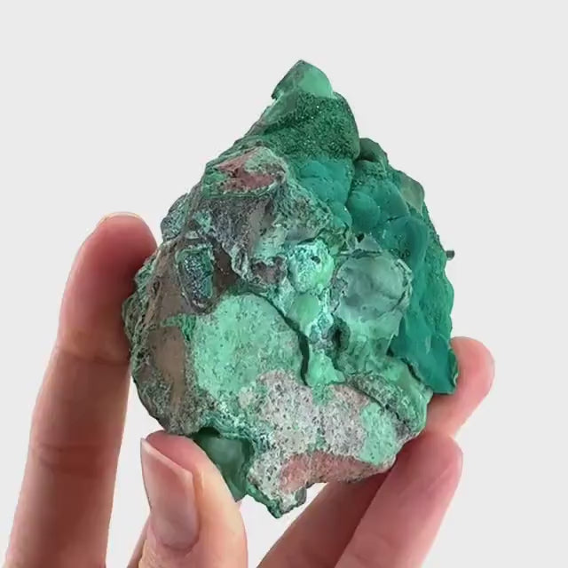 Malachite & Chrysocolla | raw green-blue crystal cluster, mineral specimen