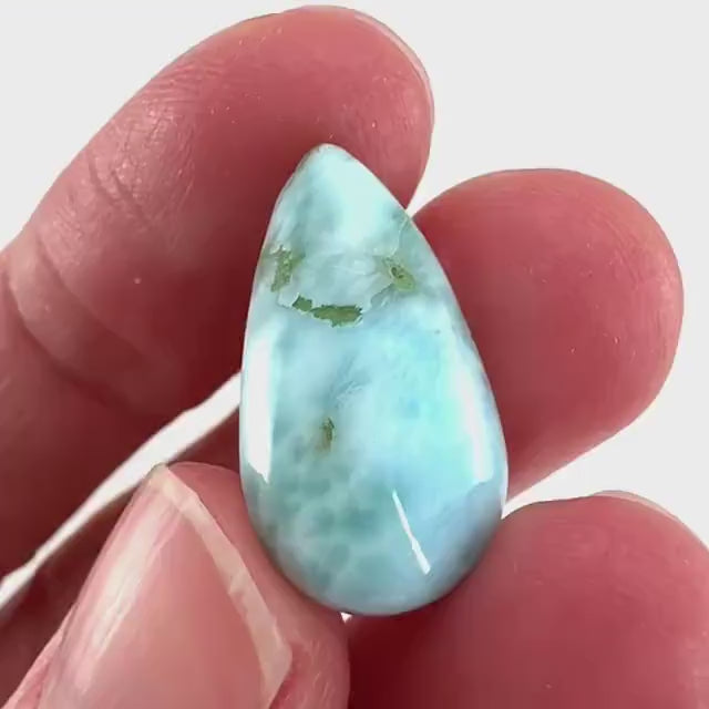 Blue Larimar Gemstone Cabochon